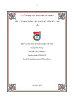 (TIỂU LUẬN) từ đó có thể nhận thức được đúng đắn về giai đoạn đầu (nấc thang thứ nhất) đó và mô hình xã hội của giai đoạn đầu ấy ở việt nam  