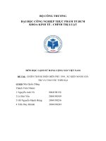 (TIỂU LUẬN) môn học LỊCH sử ĐẢNG CỘNG sản VIỆT NAM đề tài  CHIẾN THẮNG điện BIÊN PHỦ 1954  sự KIỆN MANG GIÁ TRỊ và tầm vóc THỜI đại 