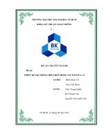 (TIỂU LUẬN) đồ án CHUYÊN NGÀNH đề tài THIẾT kế hệ THỐNG bôi TRƠN ĐỘNG cơ TOYOTA 3a 