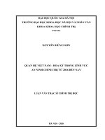 Luận văn thạc sĩ USSH quan hệ việt nam    hoa kỳ trong lĩnh vực  từ 2016 đến nay 