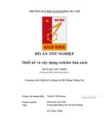 (TIỂU LUẬN) đồ án tốt NGHIỆP thiết kế và xây dựng website bán sách 