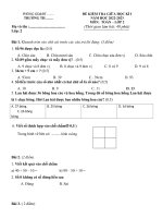 de thi giua ki 1 lop 2 mon toan sach ket noi tri thuc de 2 