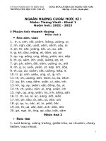 Ngân hàng HK1 TV 22 23 