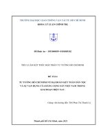 (TIỂU LUẬN) tư TƯỞNG hồ CHÍ MINH về đại đoàn kết TOÀN dân tộc và sự vận DỤNG của ĐẢNG CỘNG sản VIỆT NAM TRONG GIAI đoạn HIỆN NAY  
