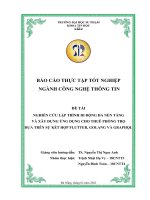 NGHIÊN cứu lập TRÌNH DI ĐỘNG đa nền TẢNG và xây DỰNG ỨNG DỤNG CHO THUÊ PHÒNG TRỌ dựa TRÊN sự kết hợp FLUTTER, GOLANG và GRAPHQL