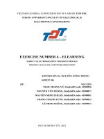 (TIỂU LUẬN) EXERCISE NUMBER 4 – ELEARNING SUBJECT ELECTROMAGNETIC TRANSIENT PROCESS MISSION CALCULATE, SOFTWARE SIMULATION 