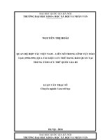 Luận văn thạc sĩ USSH quan hệ hợp tác việt nam – liên xô trong lĩnh vực đào tạo (1950 1991) qua tài liệu lưu trữ đang bảo quản tại trung tâm lưu trữ quốc gia III 