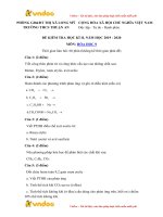 de thi hoa 9 hoc ki 2 truong thcs thuan an long my nam hoc 2019 2020 