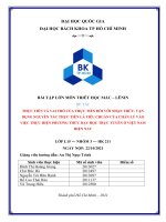 (TIỂU LUẬN) THỰC TIỄN và VAI TRÒ của THỰC TIỄN đối với NHẬNTHỨC  VẬNDỤNG NGUYÊN tắc THỰC TIỄN là TIÊU CHUẨN CỦACHÂNLÝVÀOVIỆC THỰC HIỆN PHƯƠNG THỨC dạy học TRỰC TUYẾNỞVIỆTNAMHIỆN NAY 