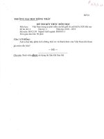 Đề thi kết thúc học phần học kì 2 môn Việt Nam trong sự phát triển của thế giới từ cuối thế kỉ XIX đến nay năm 2018-2019 có đáp án - Trường ĐH Đồng Tháp