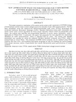 36Phương pháp điều chế vector không gian điều khiển động cơ không đồng bộ trên cơ sở công nghệ FPGA-VHDL