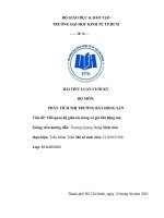 (TIỂU LUẬN) tiểu luận PHÂN TÍCH THỊ TRƯỜNG bất ĐỘNG sản đề tài mối quan hệ giữa tín dung và giá bất động sản 