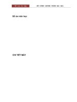 (TIỂU LUẬN) đồ án môn học CHI TIẾT máy 