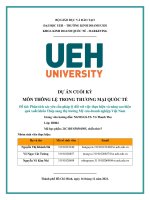 (TIỂU LUẬN) phân tích các yêu cầu pháp lý đối với việc thực hiện và nâng cao hiệu quả xuất khẩu thép sang thị trường mỹ của doanh nghiệp việt nam 