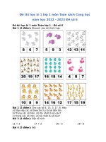 de thi hoc ki 1 lop 1 mon toan sach cung hoc de so 6 