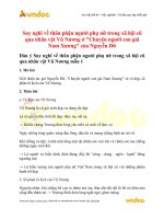 Suy nghi ve than phan nguoi phu nu trong xa hoi cu qua nhan vat vu nuong o chuyen nguoi con gai nam xuong cua nguyen du 