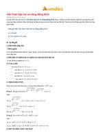 Căn thức bậc hai và hằng đẳng thức 