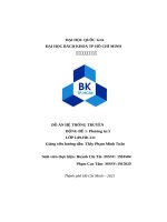 ĐỒ án hệ THỐNG TRUYỀN ĐỘNG thiết kế hệ thống dẫn động xe tải trên đường raytrụcphương án 5 