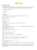 Hàm số bậc nhất 