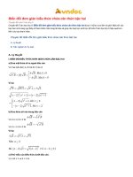 chuyên đề biến đổi đơn giản biểu thức chứa căn thức bậc hai 