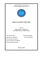 BÁO cáo bài tập lớn đề tài PHÂN TÍCH và THIẾT kế hệ THỐNG QUẢN lý đoàn VIÊN 