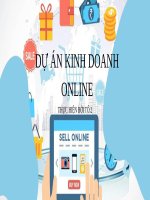 (TIỂU LUẬN) dự án KINH DOANH ONLINE KINH DOANH THỰC PHẨM LÀNH MẠNH lợi ÍCH của THỰC PHẨM LÀNH MẠNH 
