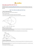 Tính chất của hai tiếp tuyến cắt nhau 