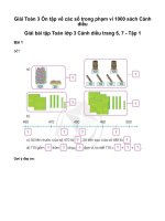 Toán 3 ôn tập về các số trong phạm vi 1000giải toán lớp 3 trang 6, 7 sách cánh diều   tập 1 