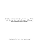 CÔNG TY CỔ PHẦN THẾ GIỚI DI ĐỘNG