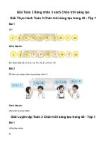 Toán 3 bảng nhân 3giải toán lớp 3 trang 42 sách chân trời sáng tạo   tập 1 