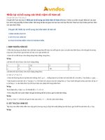 Nhắc lại và bổ sung các khái niệm về hàm số 