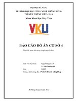 BÁO cáo đồ án cơ sở 4 lập trình game bắn súng và ngôn ngữ python 