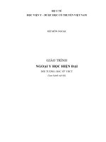 Giáo trình ngoại y học hiện đại phần 1 