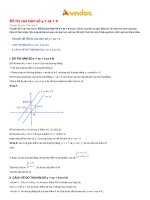 chuyên đề đồ thị của hàm số y = ax + b 