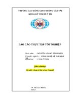 BÁO cáo THỰC tập tốt NGHIỆP kỹ thuật ô tô   trường cao đẳng giao thông vận tải  
