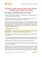 Viet doan van ngan khoang 15 den 20 dong trinh nay cam nhan cua em ve nhan vat vu nuong 