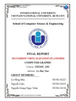 (TIỂU LUẬN) FINAL REPORT 3d FASHION VIRTUALIZATION PLATFORM COMPUTER GRAPHIC 