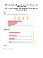 Toán 3 một phần bảy  một phần tám  một phần chíngiải toán lớp 3 trang 61, 62 sách cánh diều   tập 1 