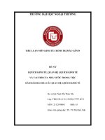 (TIỂU LUẬN) lợi ÍCH KINH tế, QUAN hệ lợi ÍCH KINH tế và VAI TRÒ của NHÀ nước TRONG VIỆC đảm bảo hài hòa các QUAN hệ lợi ÍCH KINH tế 
