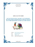 (TIỂU LUẬN) kế TOÁN DOANH THU, CHI PHÍ và xác ĐỊNH kết QUẢ HOẠT ĐỘNG KINH DOANH tại TRUNG tâm sản XUẤT THIẾT bị đo điện tử điện lực MIỀN TRUNG 