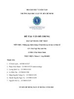 (TIỂU LUẬN) môn học những quy định chung về luật dân sự, tài sản và thừa kế  đề tài vấn đề CHUNG 