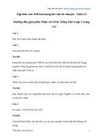 Tập làm văn lớp 4 kết bài trong bài văn kể chuyệngiải bài tập trang 122 SGK tiếng việt 4 tập 1   tuần 12 