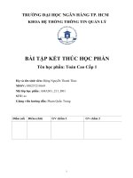 (TIỂU LUẬN) hãy trình bày theo sự hiểu biết của em về các nội dung sau a) thuật toán gauss jordan để giải hệ phương trình tuyến tính AX=B  