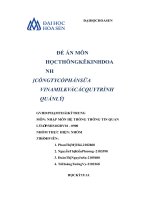 ĐỀ ÁN MÔN HỌC THÔNG KÊ KINH DOANH CÔNG TY CỔ PHẦN SỮA VINAMILK VÀ CÁC QUY TRÌNH QUẢN LÝ