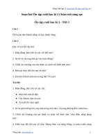 Soạn bài ôn tập cuối học kì i trang 134tiếng việt lớp 3 chân trời sáng tạo tập 1   tuần 18 