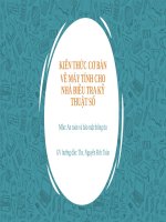 (TIỂU LUẬN) KIẾN THỨC cơ bản về máy TÍNH CHO NHÀ điều TRA kỹ THUẬT số 