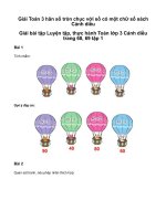 Toán 3 nhân số tròn chục với số có một chữ sốgiải toán lớp 3 trang 68, 69 sách cánh diều   tập 1 