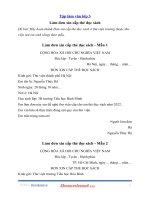 Tập làm văn lớp 3 làm đơn xin cấp thẻ đọc sách (7 mẫu) 