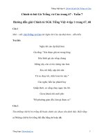 Chính tả bài gà trống và cáo trang 67tiếng việt lớp 4 tập 1   tuần 7 