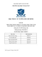 CHỦ đề PHÂN TÍCH, CHỨNG MINH và vận DỤNG THỰC TIỄN CÁCH MẠNG HIỆN NAY VAI TRÒ của đại đoàn kết dân tộc 